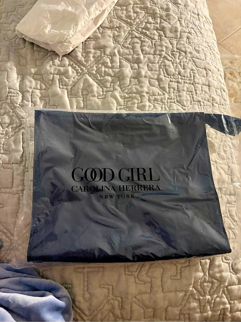 Carolina Herrera Good Girl Fragrance Promo Pouch Cosmetic Bag Black